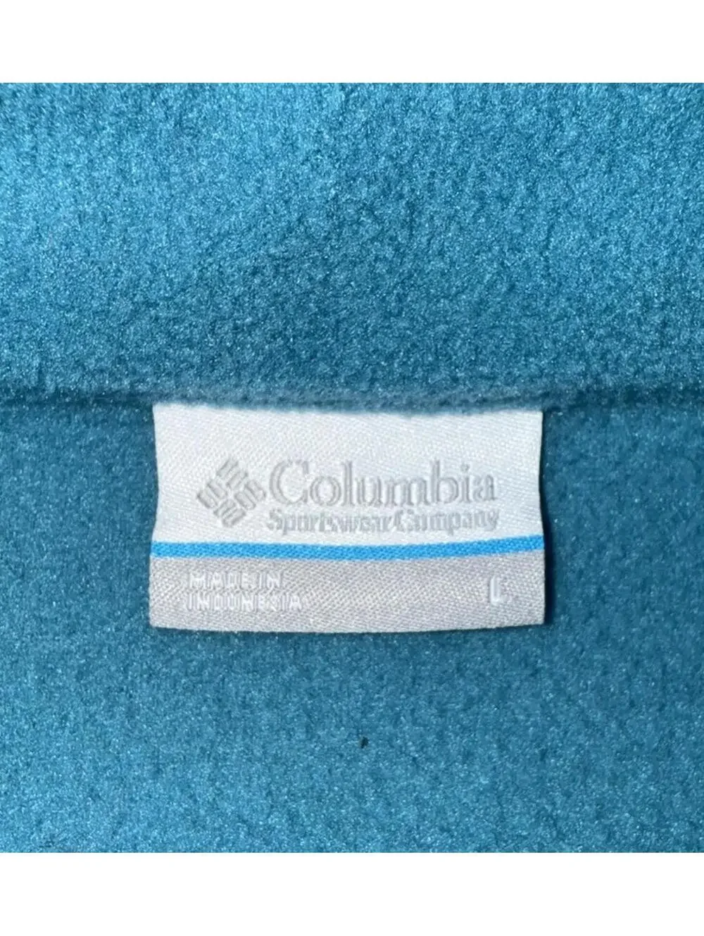 Columbia mens Fleece Pullover Fleece Sweater sz L Blue Outdoor HIking active
